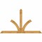 Ekena Millwork Richland Rough Sawn Timber Gable Bracket, Western Red Cedar, 108"W x 63"H x 4"D x 6"F, 14/12 Pitch GBW108X63X0406RIC00RWR - alternate 1